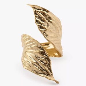 Zara TEXTURED LEAF ARM CUFF BRACELET
